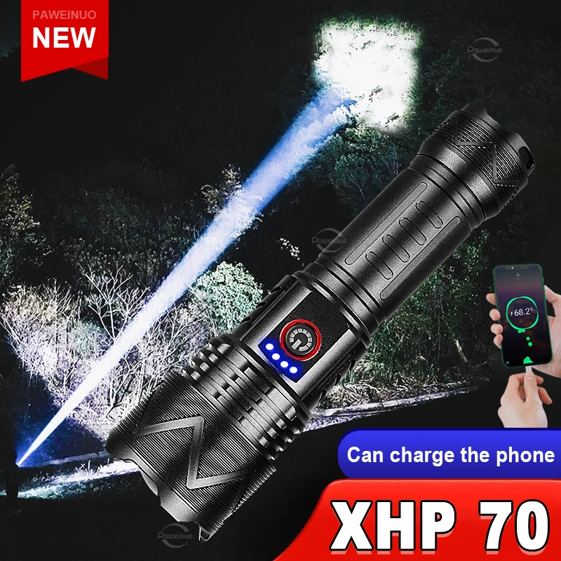 15000000LM XHP70 Torch High Power Led Flashlights Rechargeable