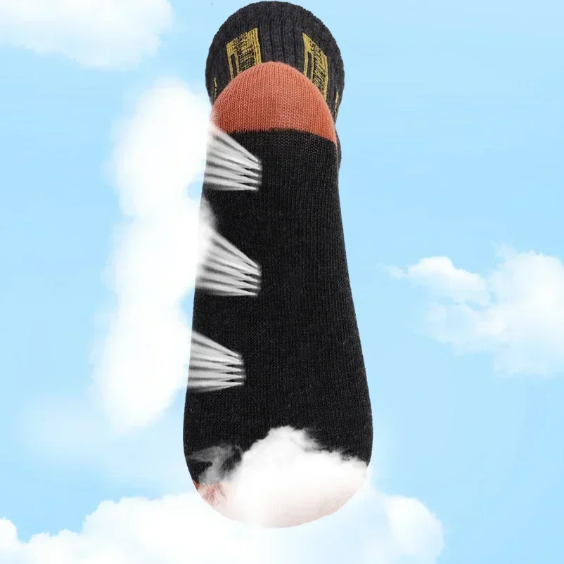 Sports Socks 10pairs Breathable Cotton for Men Bamboo Fiber Autumn Winter Sweat Absorption Deodorant Business