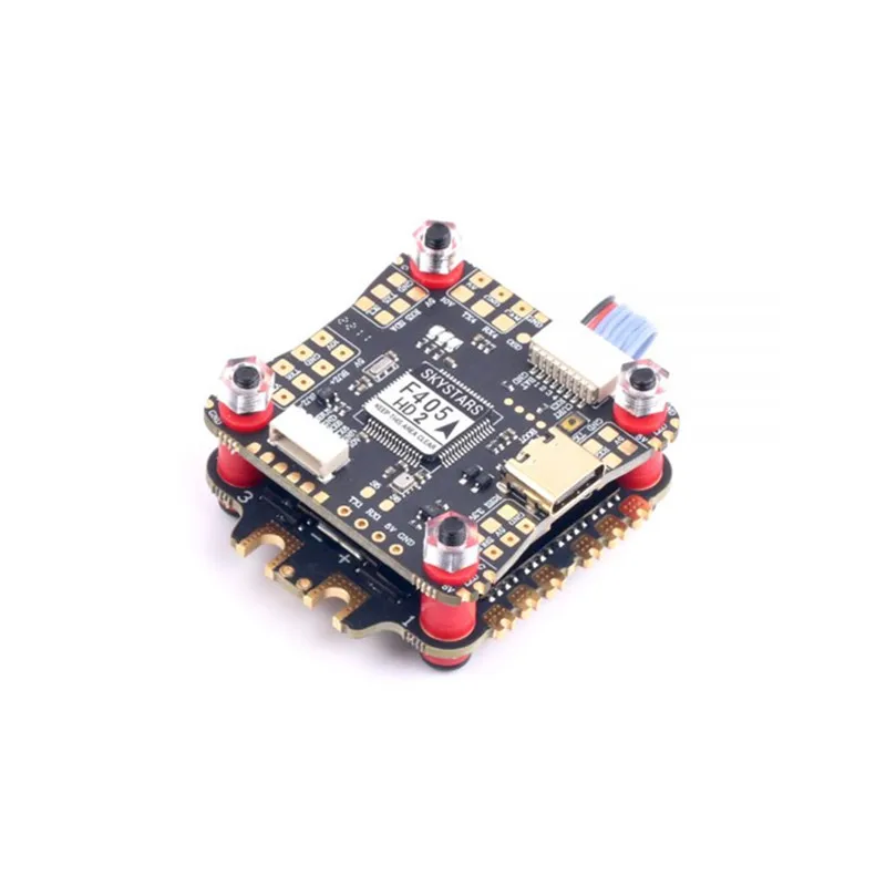 

Контроллер полета Skystars F405 HD4 55A 4 в 1 ESC Stack 3-6S BMI270 Betaflight OSD Dshot600 30x30 мм F405 HD2 для FPV гоночного дрона