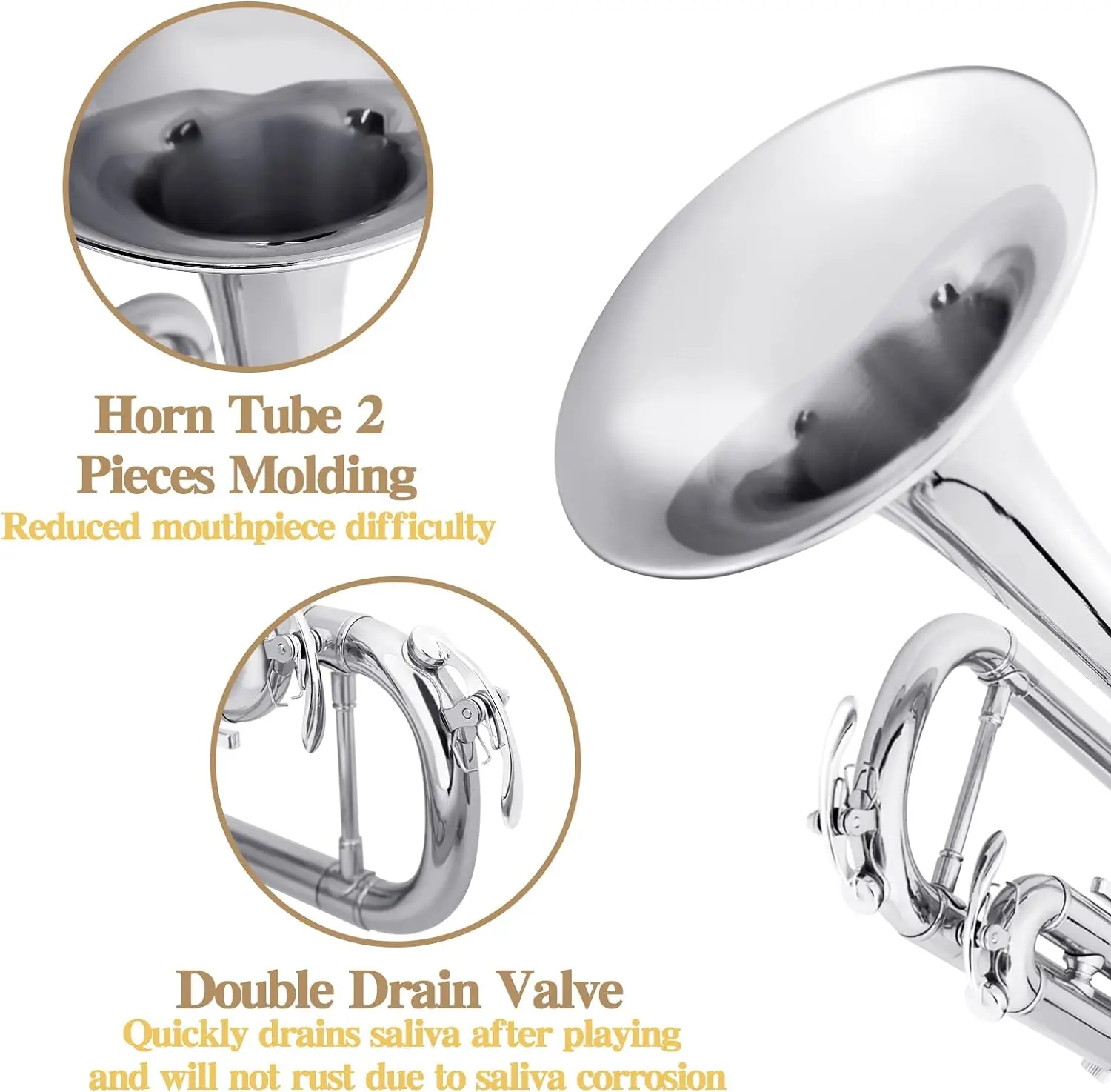 本日限界価格！！SLADE Designed by USA B♭管Tp生産終了品 Amazon | SLADE Bb トランペット 真鍮 楽器 標準 真鍮