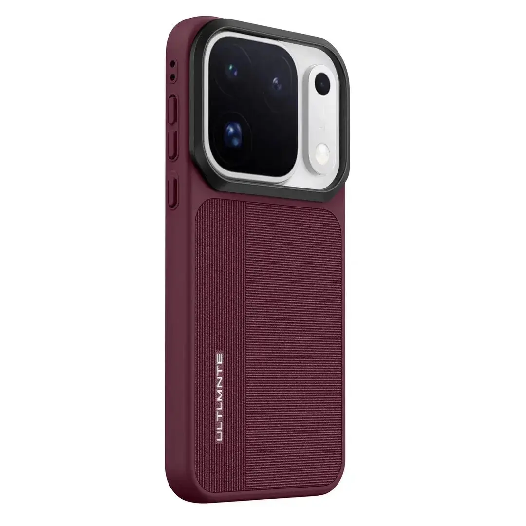 Enhance your device with the Premium Vegan Leather Texture Magnetic Anti-Slip Phone Cover.