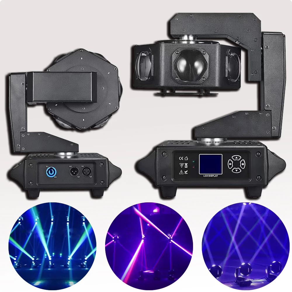 Illuminazione Super Bright Ufo 6X40W Led Moving Head Light Dmx 512 Ruota Meteor Beam Effect Lights Per Party Dj Stage Show