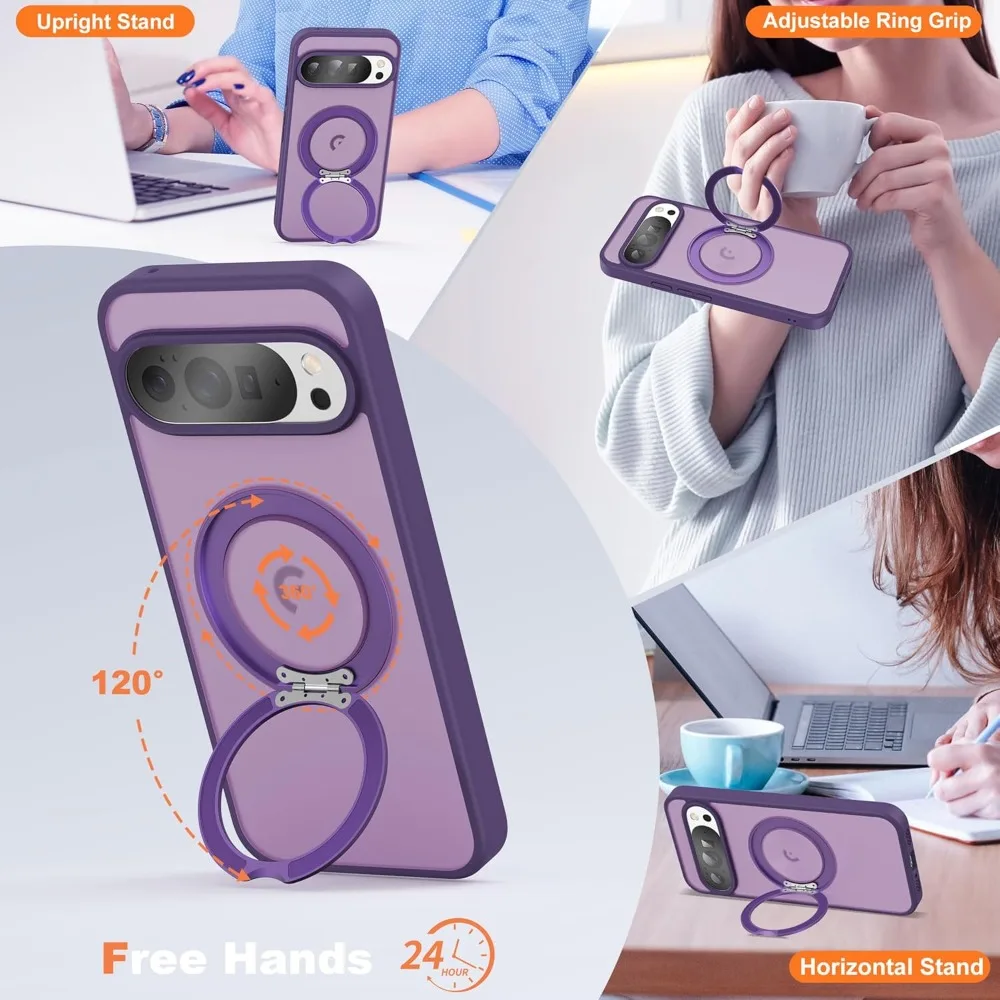 Magnetic Stand Holder for Shockproof Armor Matte Back Cover