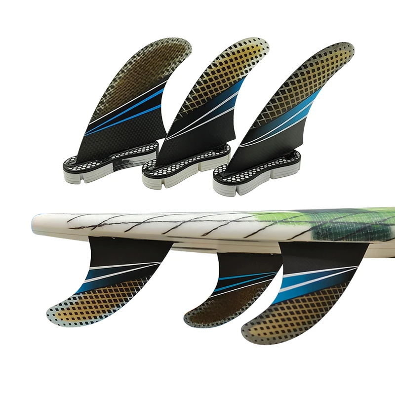 M Tri Fins Surfboard Fins UPSURF FCS 2 Fins Performer Pc Carbon Flowing Fins New Design 3pcs Surf Fins Surf Board Stabilizer