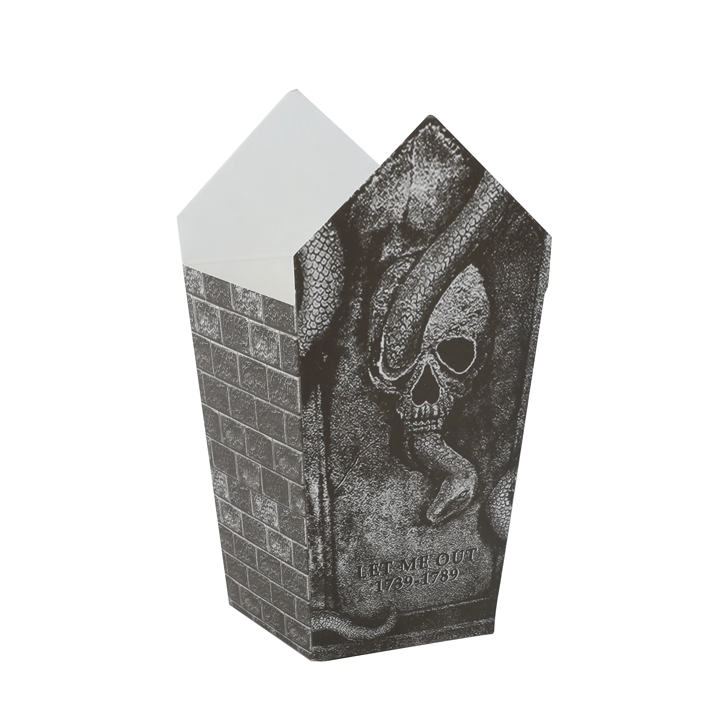 6/12 Stück Halloween-Grabstein-Popcorn-Boxen, Halloween-Partyzubehör, Süßes oder Saures, Snack-Leckerli-Beutel für Kinder, Süßigkeitenbehälter, Eimer – Detail 11