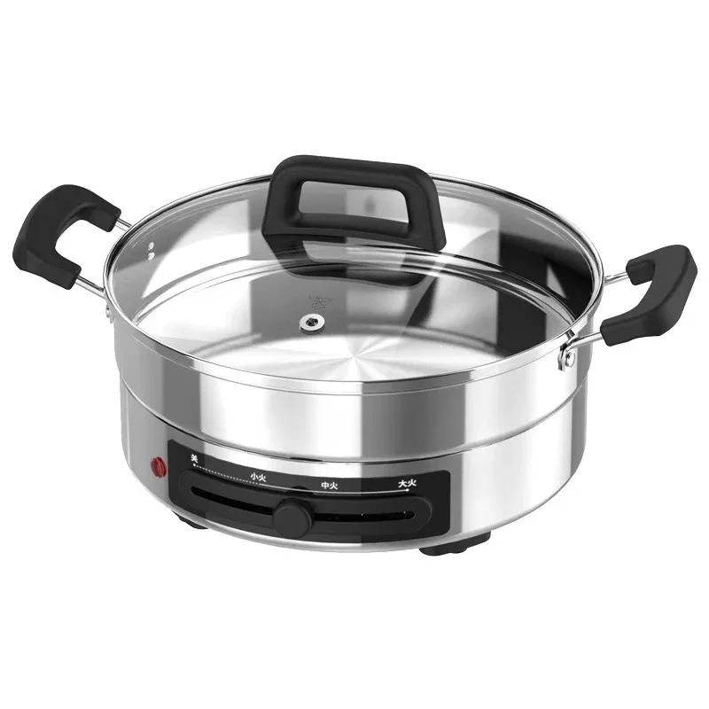 new 220V Stainless Steel Electric Pancake Machine Pizza Electric Frying Baking Pan Household Crepe Maker