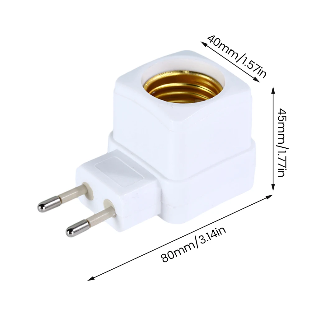 1Pcs 220V E27 Bulb Socke Integrated Spiral Pattern Lamp Holder Base Connector EU Plug Adapter ON/OFF Switch lamp holder lamp bulb holder