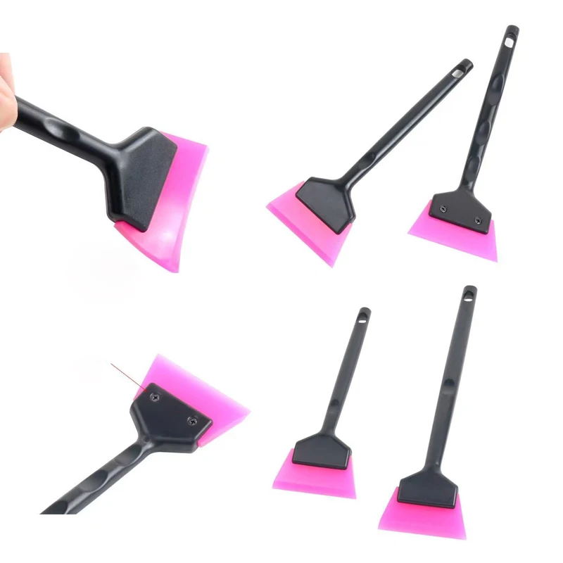 Mini Window Tint Squeegee Car Windshield Glass Quarter Wiper Soft Rubber Blade Corner Film Installation Scraper