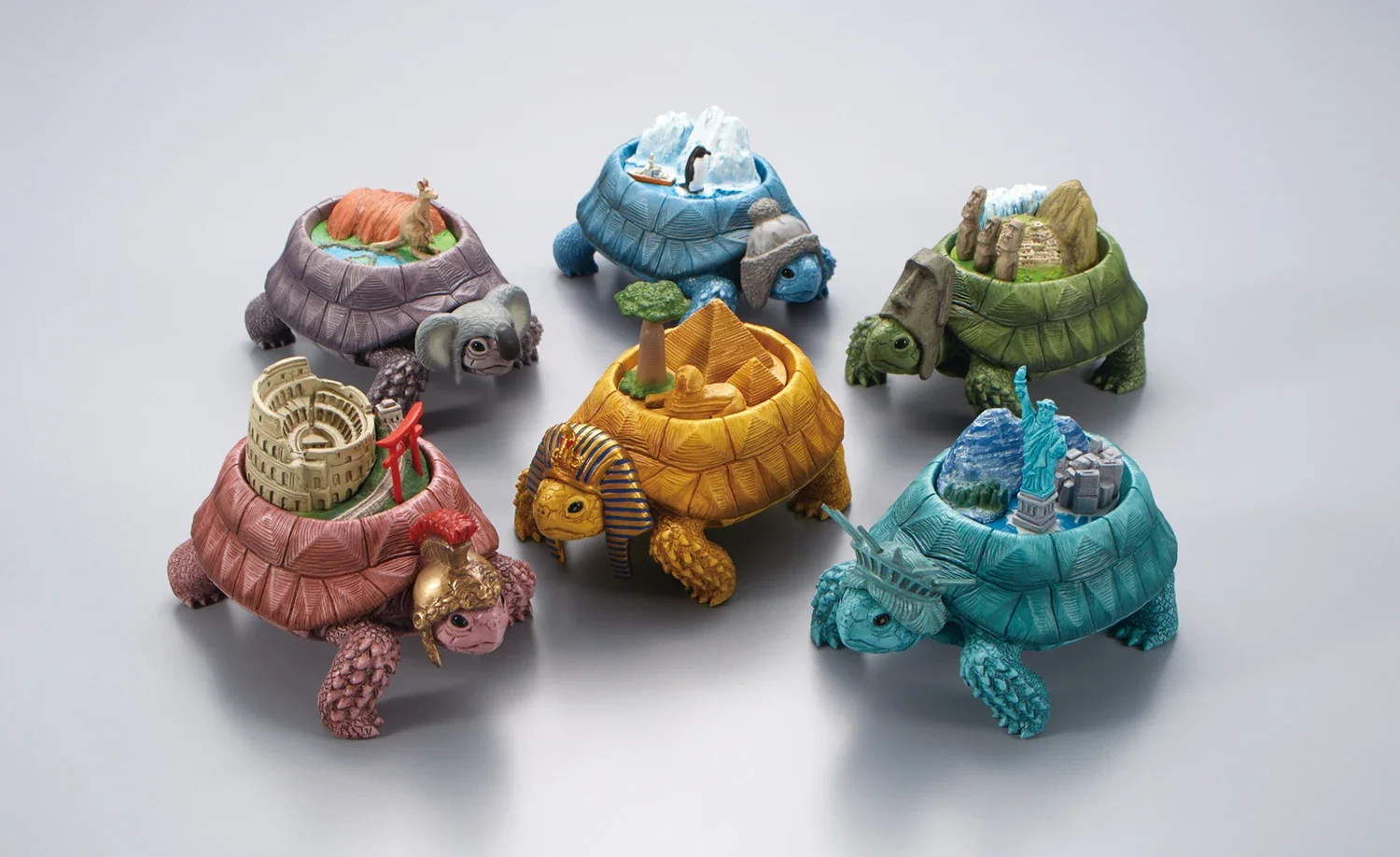 TakaraTomyArts capsule toys cute creative Continent Tortoise
