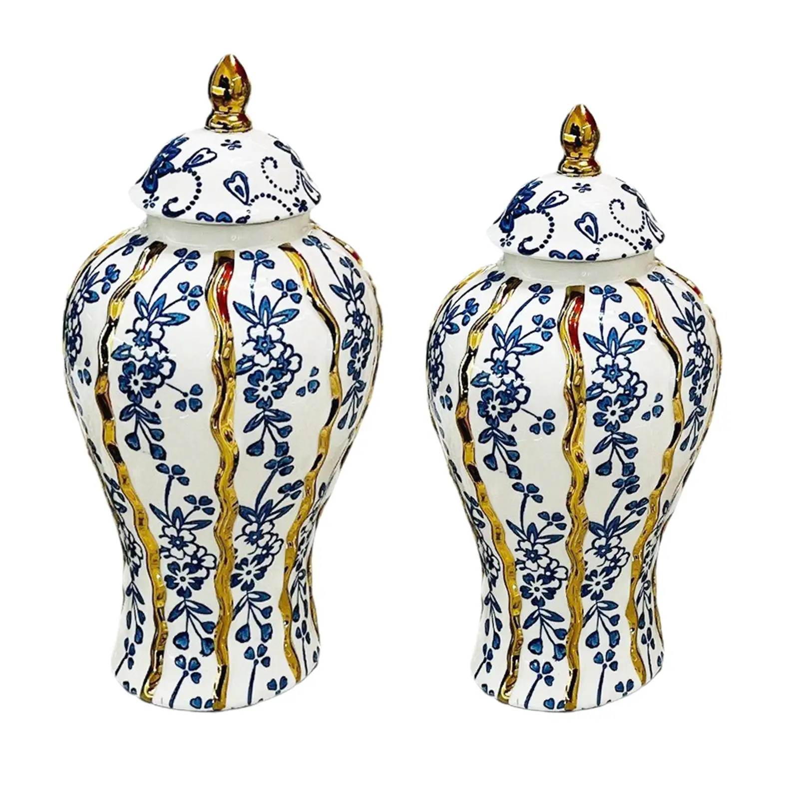 

Фарфоровая Имбирная лампа, декоративная керамическая ваза, Храмовая банка для свадебного стола