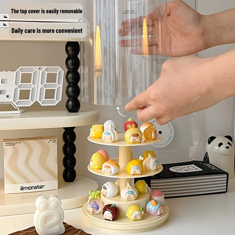 Acrylic Transparent Rotating Display Case and Stackable Organizer