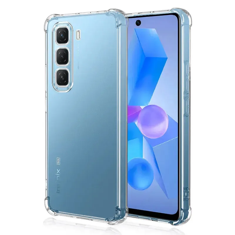 Luxury Soft Silicone Clear Shockproof Airbag Phone Case