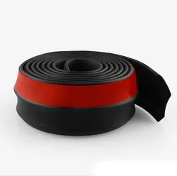 Durable Car Front Bumper Lip Protective Rubber Strip - Enhanced Auto Exterior Protection (2.5M)