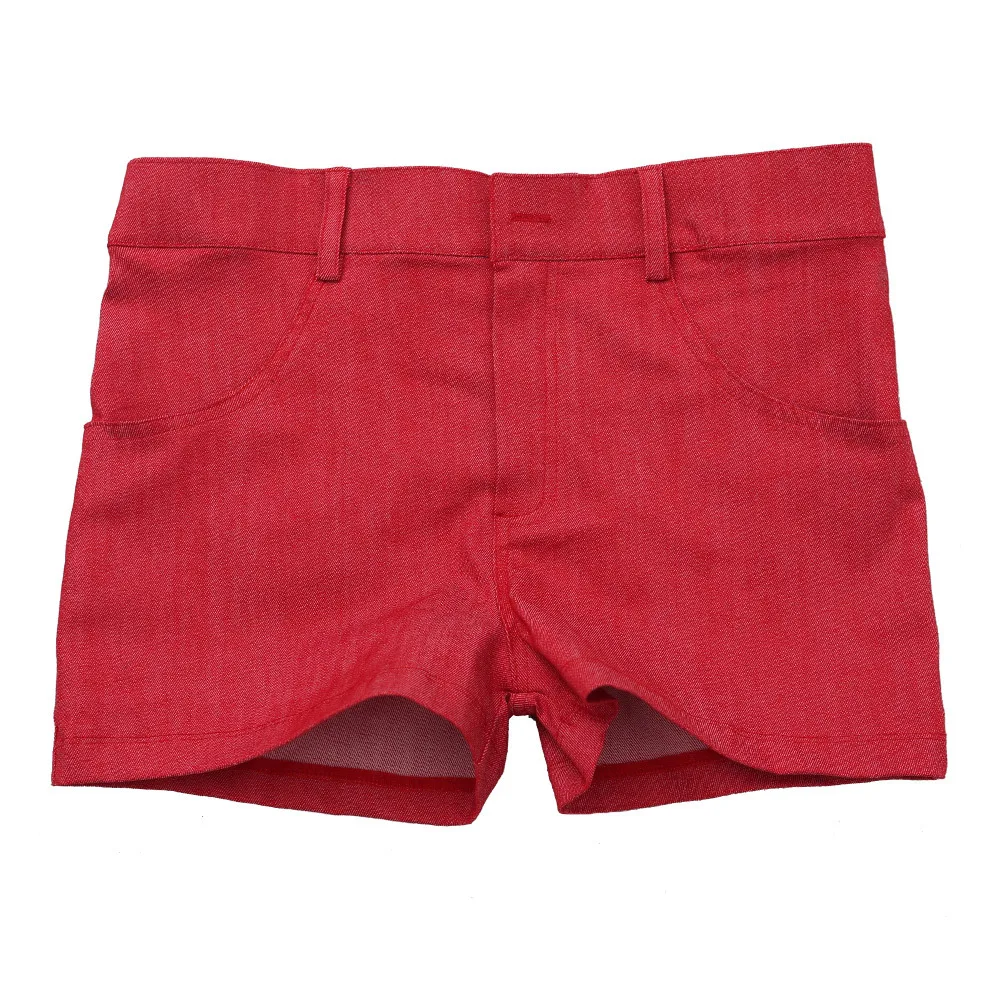 Mans Summer Mid-Waist Jeans Casual Denim Pants Tight Linen Shorts Slim Fit Elastic Style Skinny Small Straight Foot Boxer Shorts