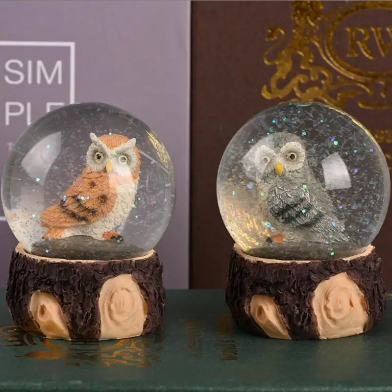 

Three-dimensional Durable Transparent Crystal Ball Photography Props Crystal Ball Bola De Cristal Ornaments Owl