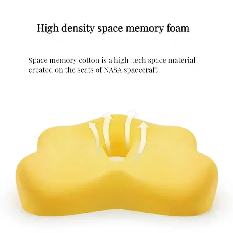 Ergonomic Memory Foam Seat Cushion for Enhanced Comfort and Pain Relief