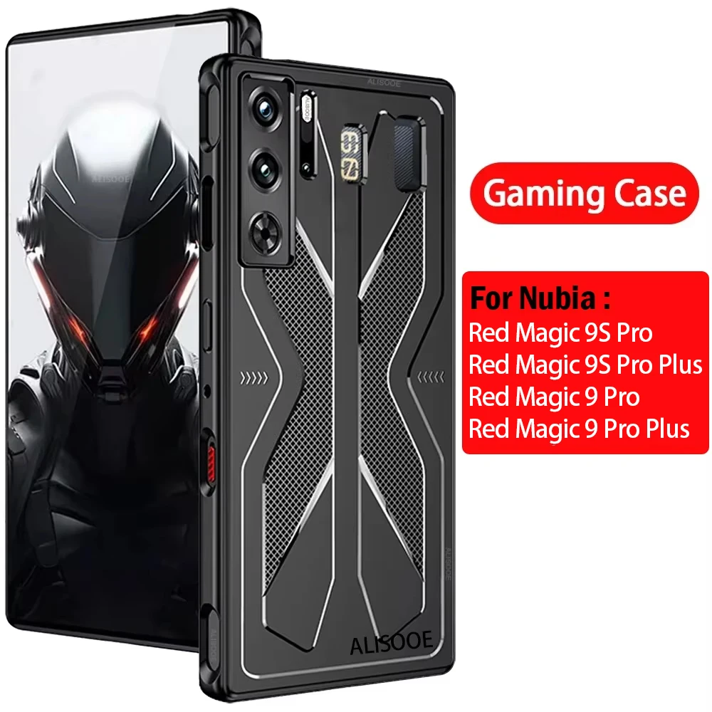 Pour Nubia Red Magic 9 9S Pro Plus étui de jeu refroidissement souple TPU protéger couverture pour ZTE Nubia RedMagic 9 9S Pro Plus étui Capa