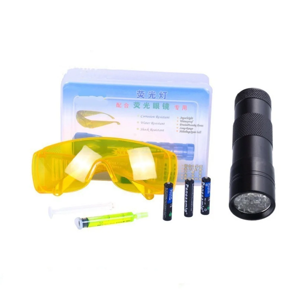 Car Air Conditioner Refrigerant 134a Fluorescent Oil Leak Detection