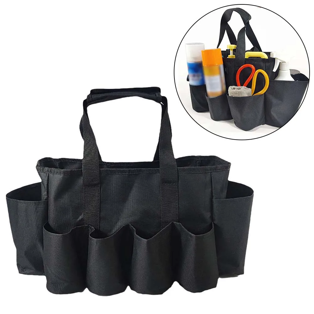 원예 도구 토트백 휴대용 손잡이 청소용품 정리함 600D 옥스포드 천 도구 보관..