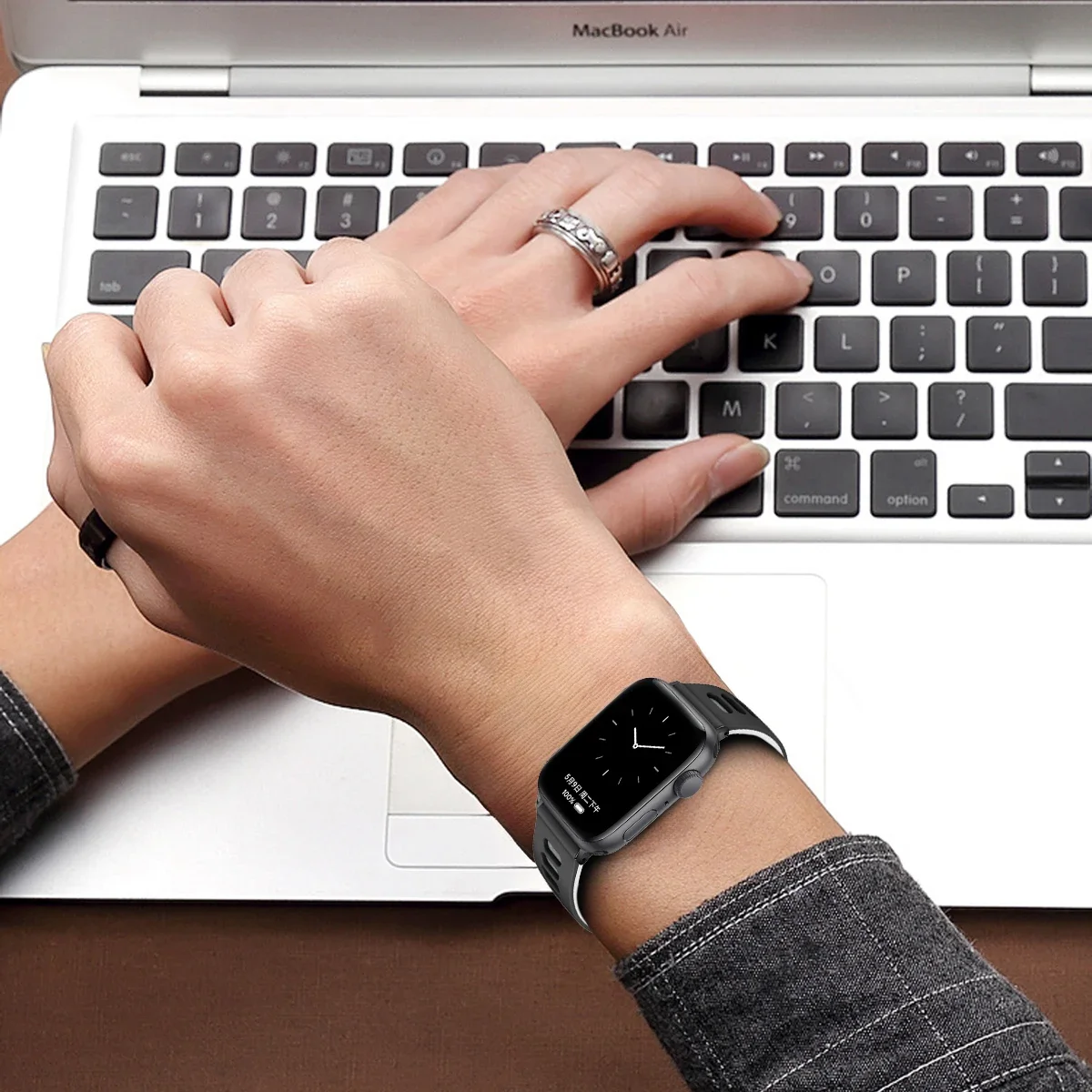 Silicone Sports Bracelet Strap for Smartwatch Wristbands