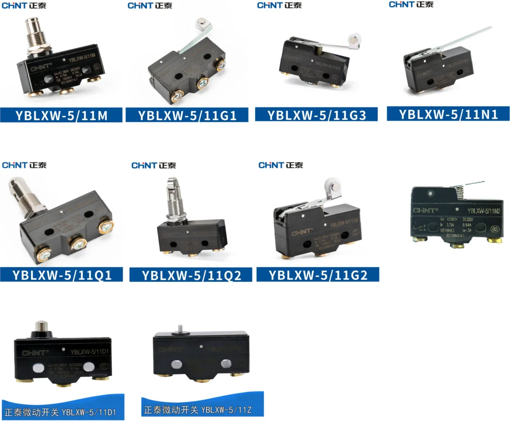 CHINT Limit Switch Micro Switch YBLXW-5/11Q1 11G2 11G1 11M