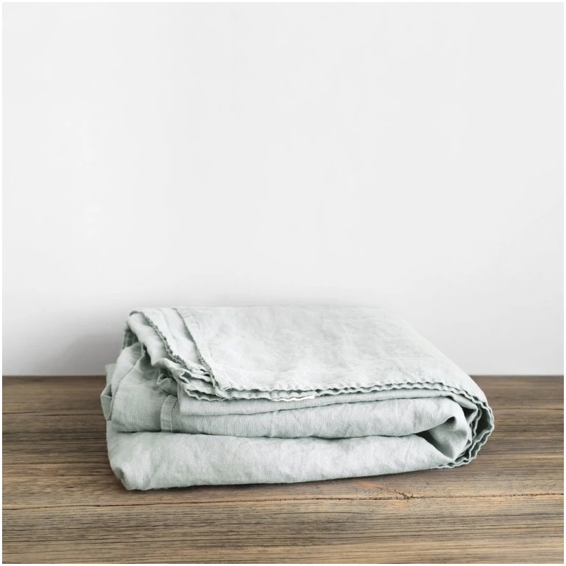 Pure Linen Flat Sheet, Soft Flax Bed Sheet Or Fitted Sheet with Elastic Band, Bedclothes Sheet for Single, Double, Full, Queen 3