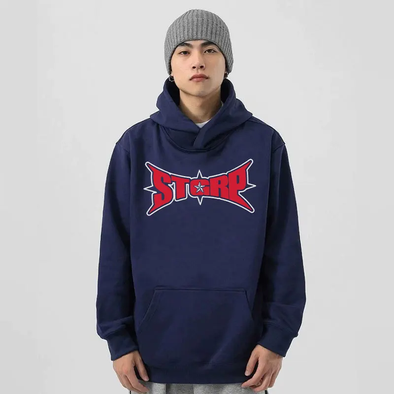 

Fleece Thick Pullovers Hooded Hoodie Letter Printing Streetwear Cotton Kanye Hoody Sweatshirt Baggy Autumn Winter Men's Clothing