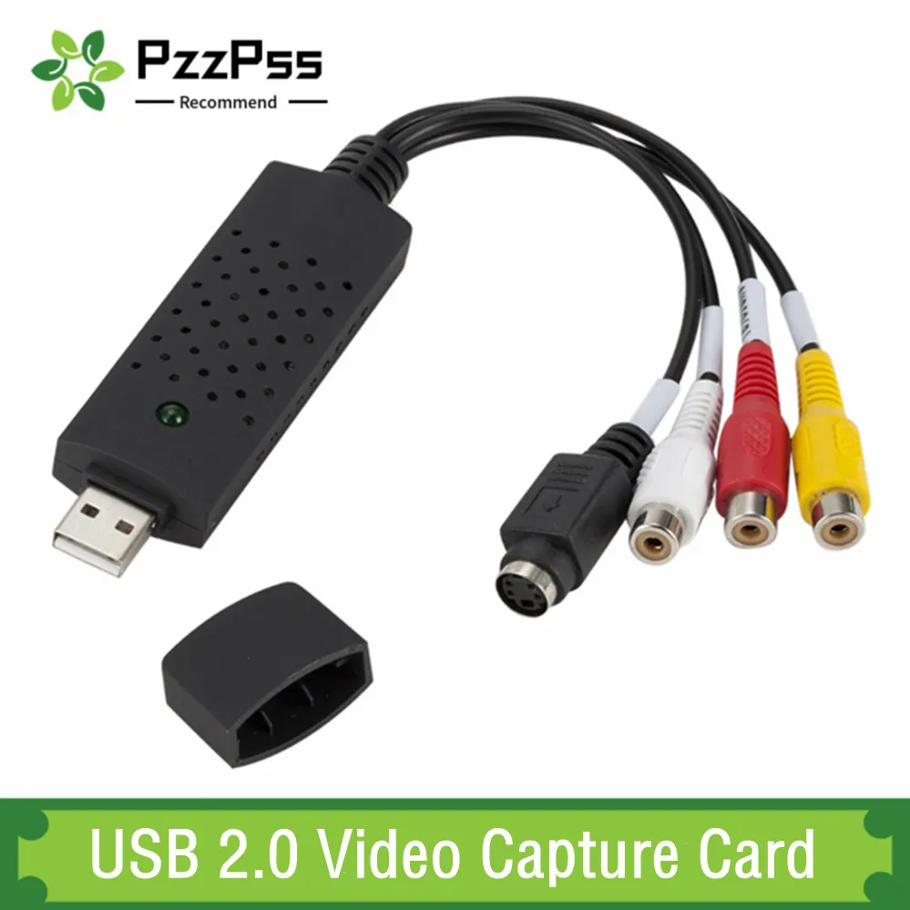 

USB 2.0 конвертер VHS в DVD конвертирует Аналоговое видео в цифровой формат аудио видео DVD VHS карта записи качественный адаптер для ПК