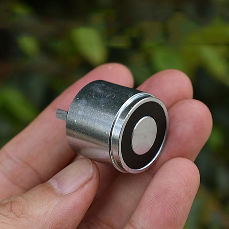 P25/20 25mm Round Strong Power Solenoid Electromagnet DC 3V-3.7V Mini sucked type Suction Electric Magnet for Automation Device