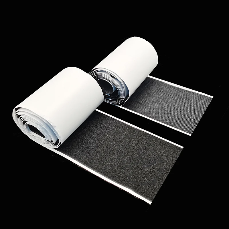 Description Picture 4 of item110mm Black white Strong self-adhesive fastener tape hook loop adhesive fastener tape gum strap sticker tape with glue for DIY