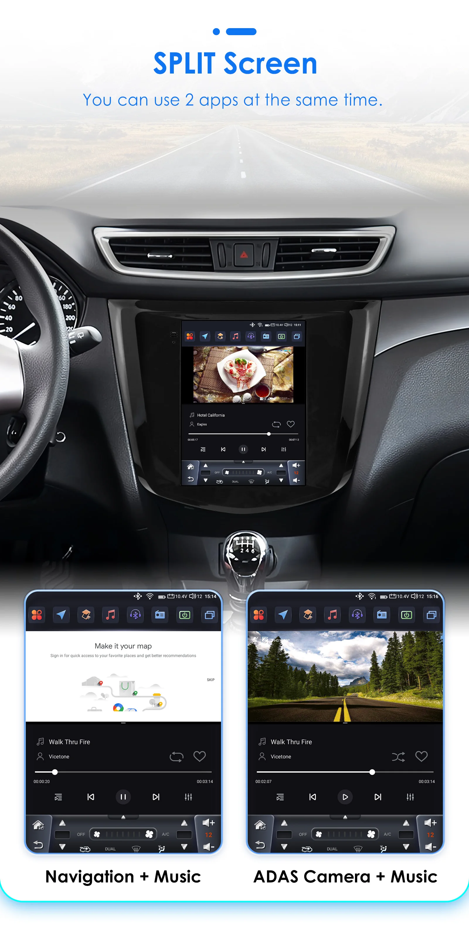 9,7 Zoll 2din Android 13 Autoradio für Nissan Qashqai J11/X-Trail 3 T32 2012-2015 Multimedia Stereo Wireless Carplay 2013 Kamera – Detail 30