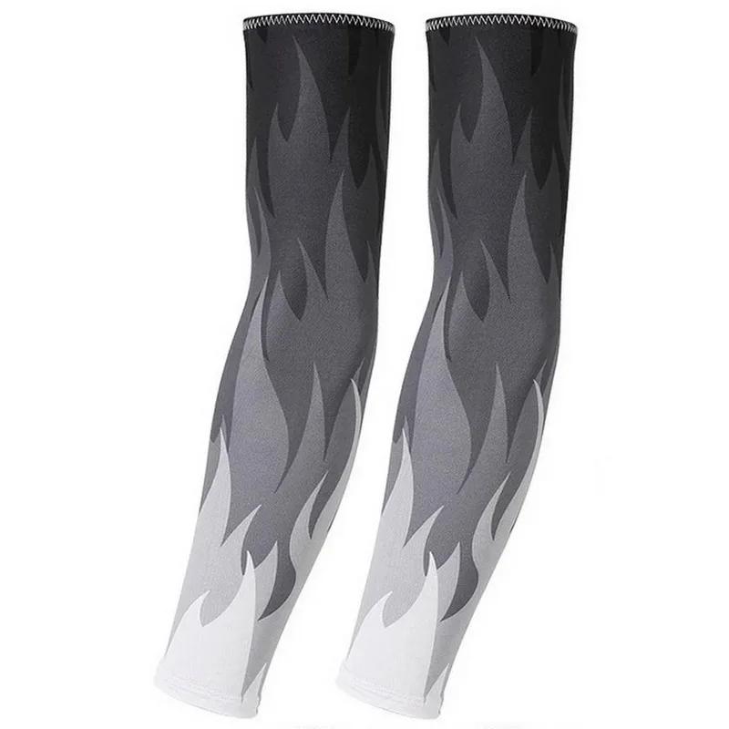 Unisex UV Protection Cooling Tattoo Design Cycling Arm Sleeves