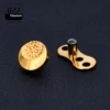 ASTM F136 Titanium 14G 2-Hole Internally Threaded CZ Dermal Anchor Tops and Base Microdermals Piercing 5