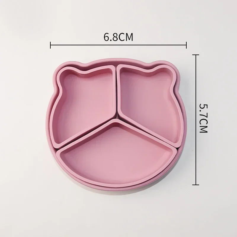New Products BPA Free Kids Silicone Bowl Baby Feeding Silicone Dishes silicone dinner plate 2