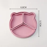 New Products BPA Free Kids Silicone Bowl Baby Feeding Silicone Dishes silicone dinner plate 2