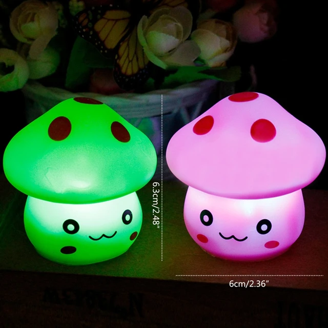 LED Mushroom Lamp 7 Color Mushroom LED Night Light Gifts for Kids 6