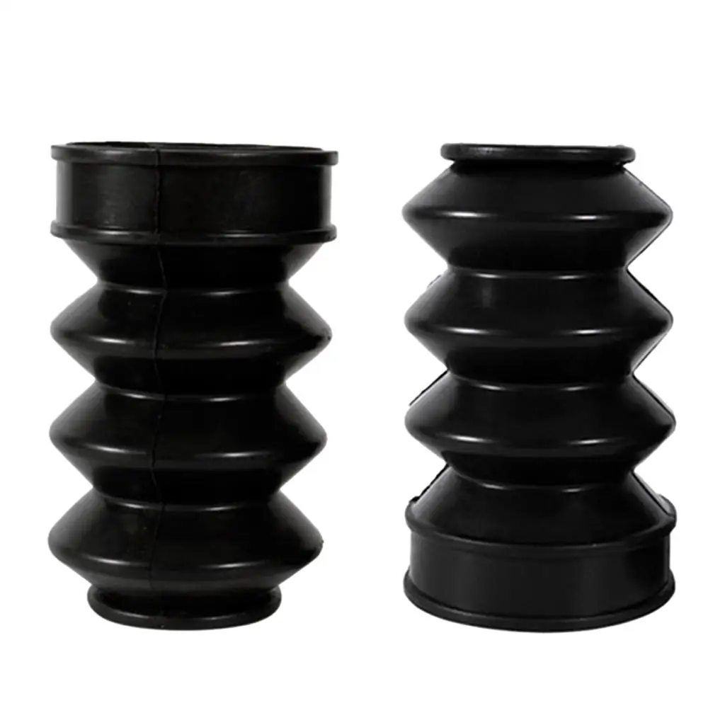 

120mm Motorcycle Rubber Front Fork Protector Cover Gaiters Boot For