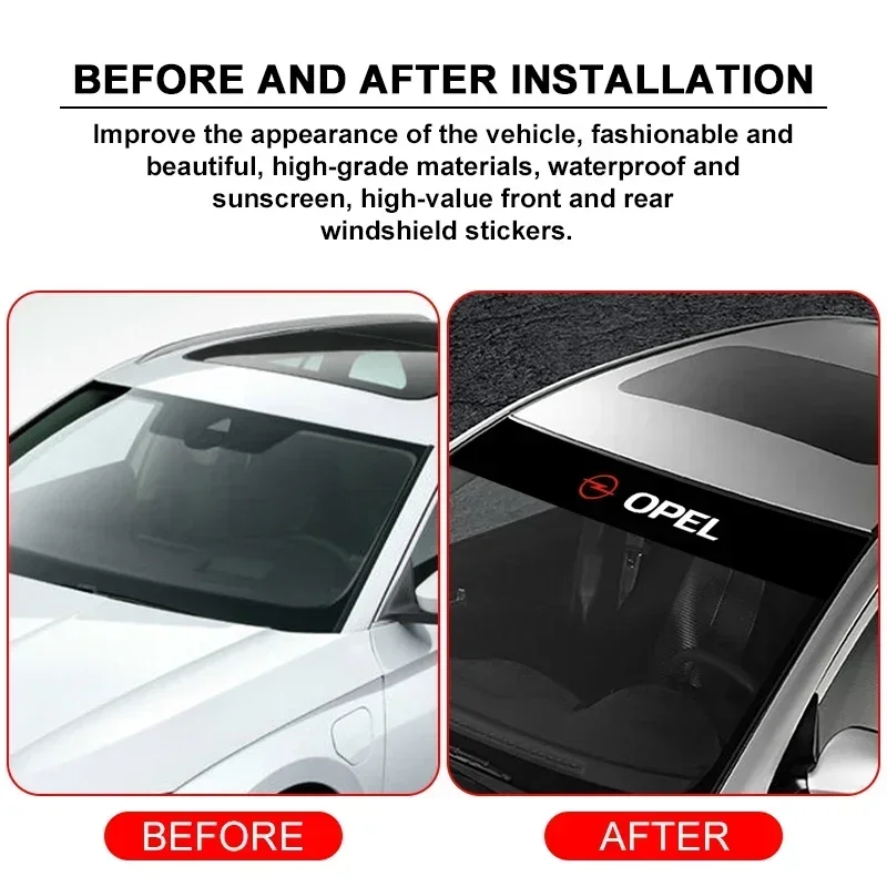Fopytu Auto Stickers Auto Voor Achter Zon Strip Vizier Vinyl