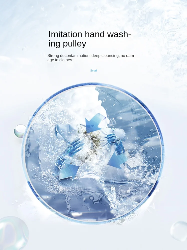 ZC Washing Machine Automatic Household Small Mini Rental Dormitory Washing and Drying Integrated 3
