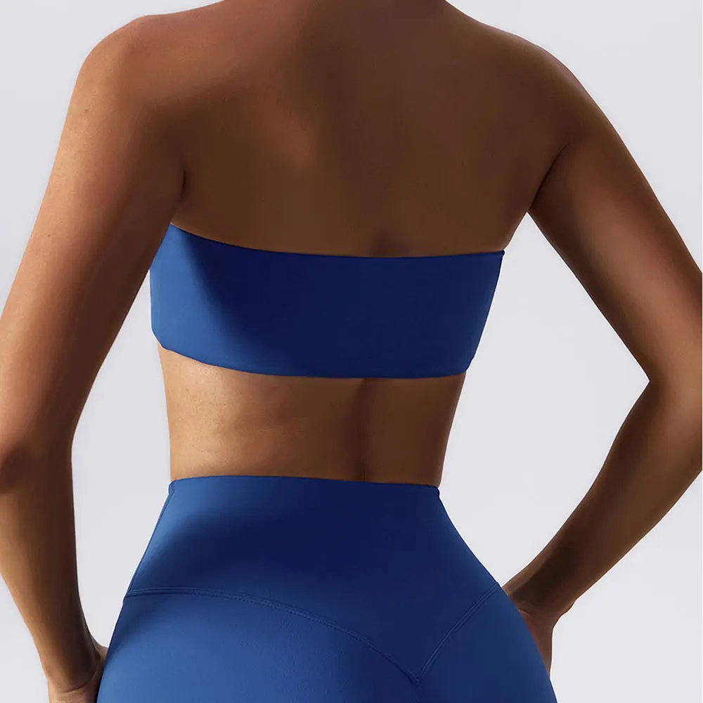 Sports Bra Women Fitness Bra Intimate Strapless Bustier Bandeau Breathable Wrapped Chest Fitness Tops Sports Underwear Yoga sports bra womens bras sports underwear womens lingerie women lingerie
