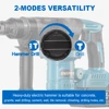 26MM Brushless Electric Heavy Duty Hammer Multifunctional Rotary Cordless Rechargeable Power Tools for Makita 18V Battery 5