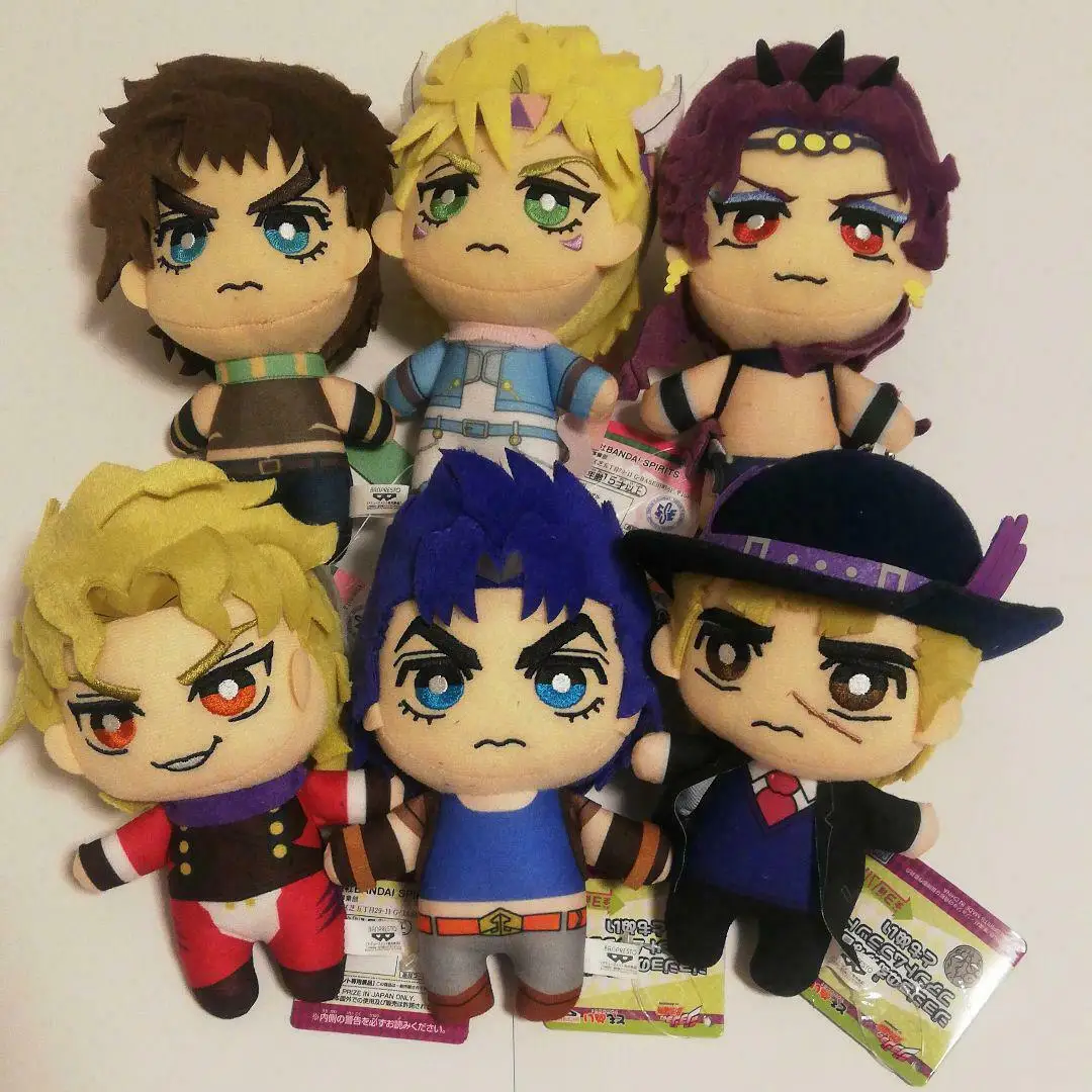 

JAPAN Jojoss Bizarre Adventure Battle Tendency Plush Tomonui Joseph Caesar Kars plush toy dolls new