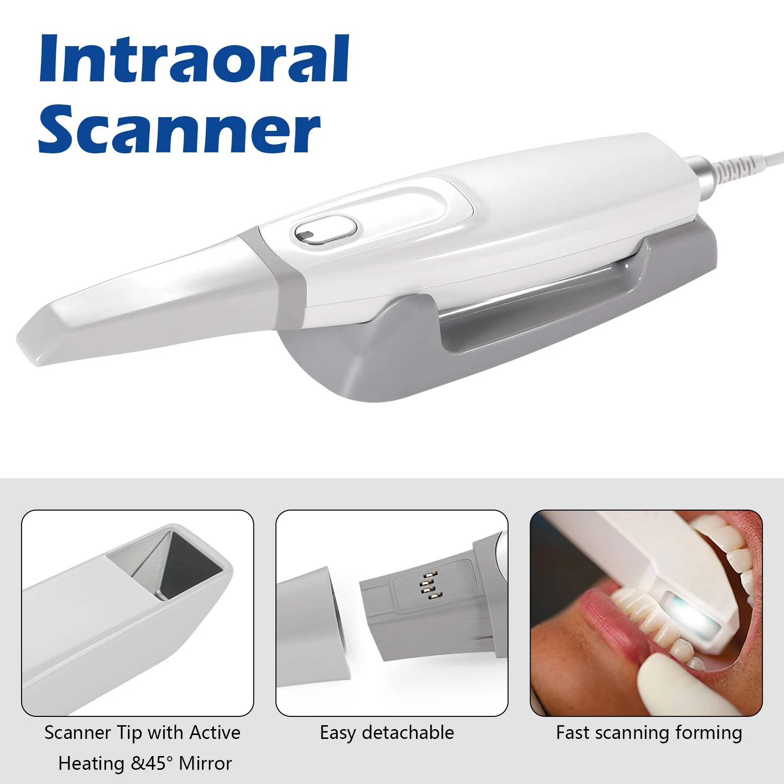 Dental Intraoral Scanner Digital Imaging Implant Scanner 3D Digital Impression Intra-Oral 3 High Precision Scanning