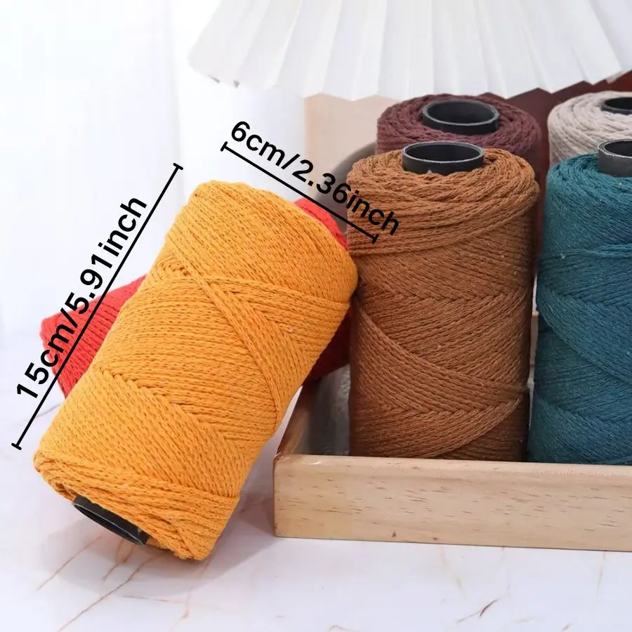 속이 빈 린넨 원사 150g 1볼 부드럽고 가벼운 크로셰 뜨개질 튜브 원사 (가방, 핸드백, 바구니, 쿠션 DIY 공예용)