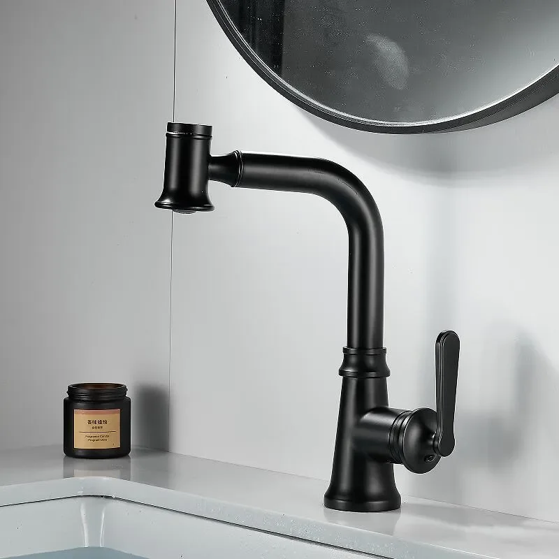 Basin Faucet Brushed Gold Bathroom Brass Gold  Sink  Mixer Tap Hot and Cold