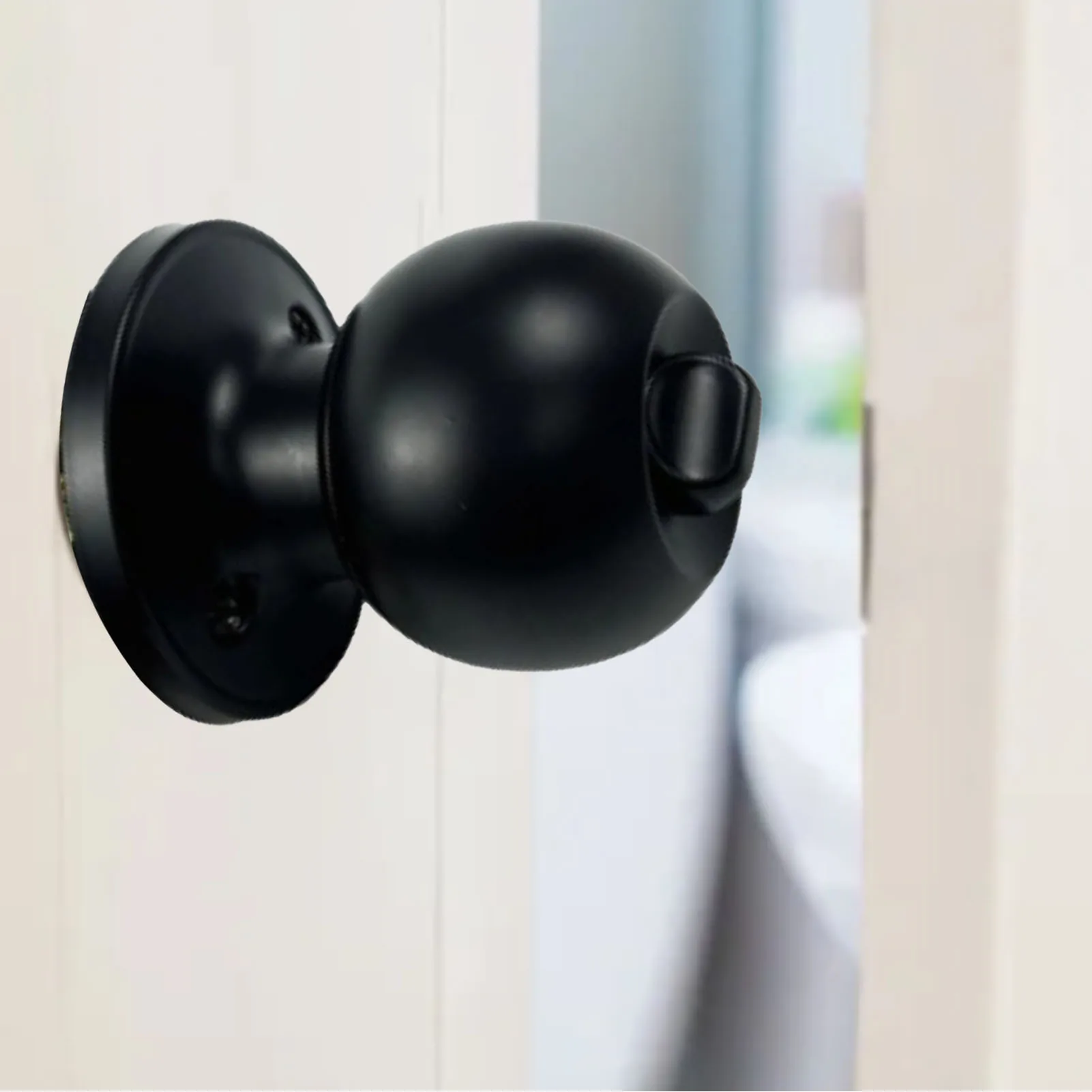 Bathroom Handle Lock Bathroom Lock Round Handle for 30‑50mm Thick Door with 3 Keys Round for Room Door door knobs