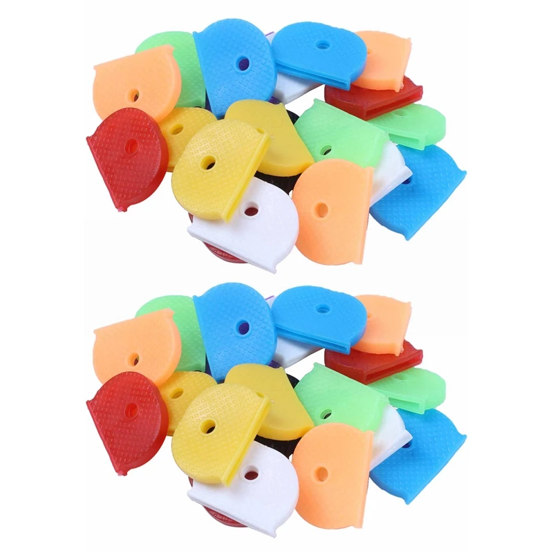 48 Key Caps with Flexible Key Cover for Easy Identification of Door Keys, Multicolor AliExpress