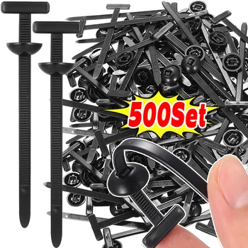 สายรัดไนลอนอเนกประสงค์ ตัวล็อคแบบเกลียว สำหรับยึดติดในรถยนต์ ใช้สำหรับรัดสายไฟ แผงกันกระแทกเครื่องยนต์ ท้ายรถ หรือใช้เป็นสายรัดยึดติดอื่นๆ 1