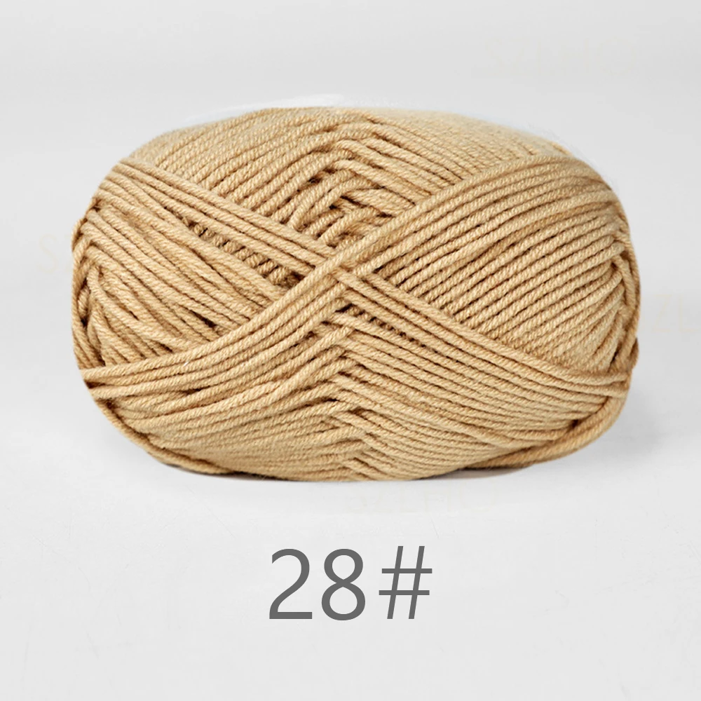 Luxurious Soft Milk Cotton Yarn Pack for Knitting and Crochet Projects - 5PCS, Total 250g