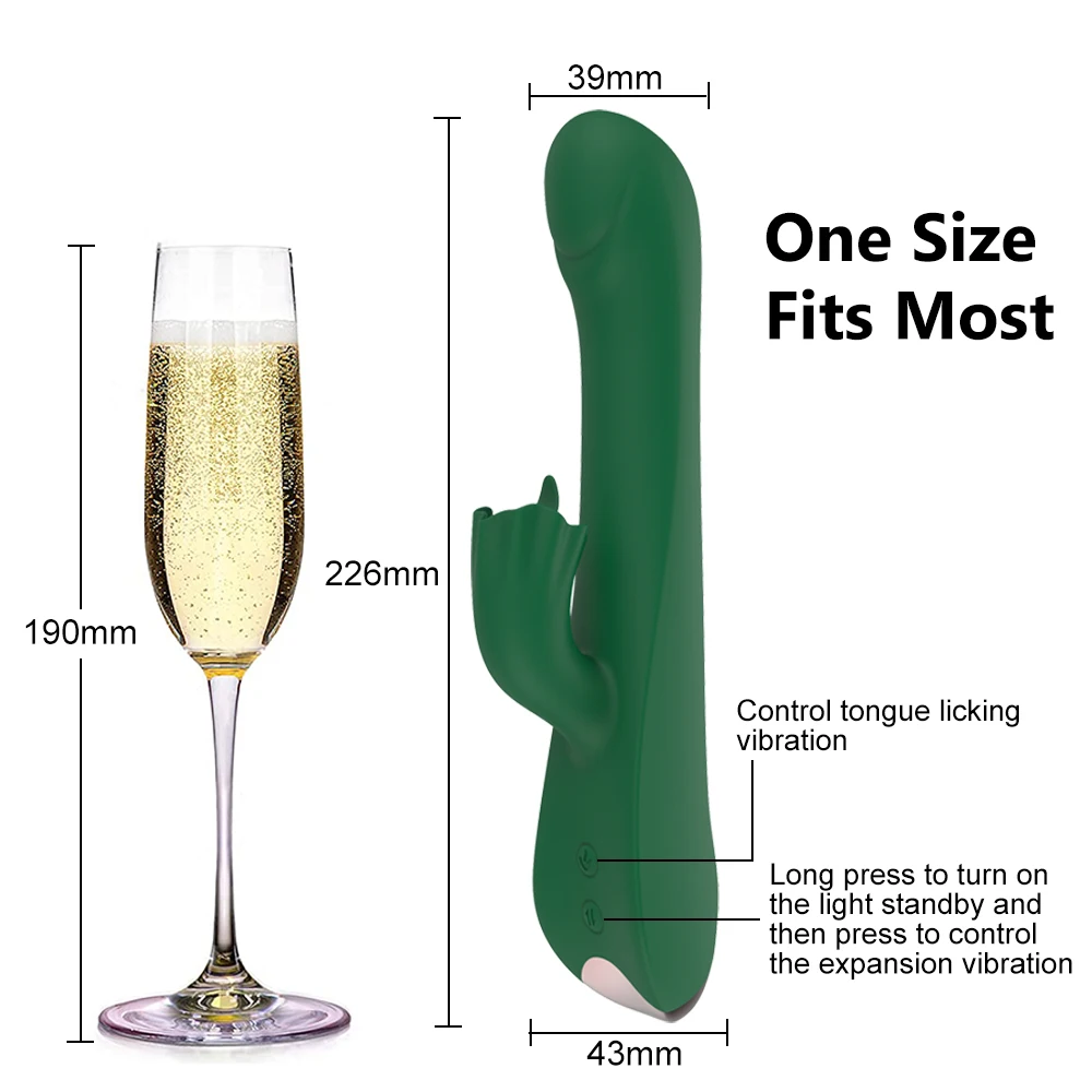 Vibrateur lickant à langue 10 modes stimulateur clitoridien_voghion.com
